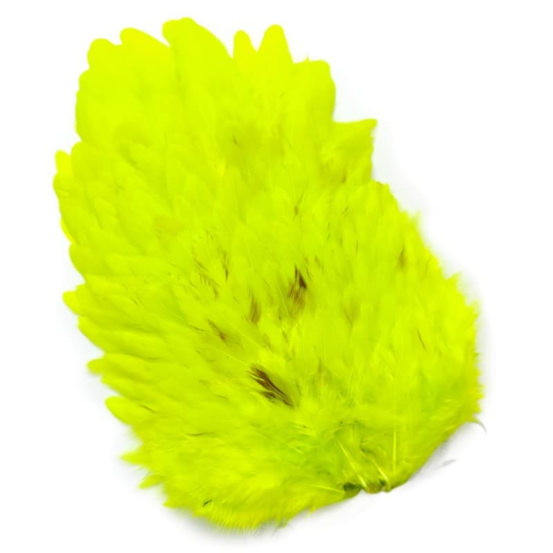 Whiting 4b høne saddle fl. yellow chartreuse