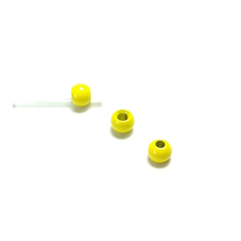 Rørflue bead Gul 4,8mm
