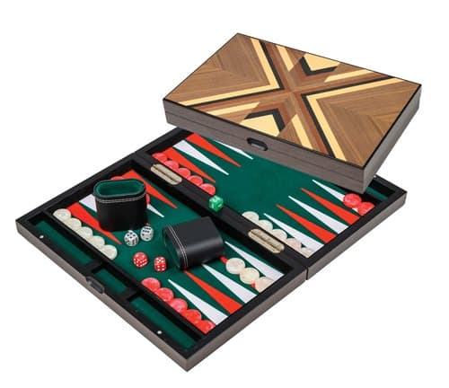 Backgammon Psara  medium med inderside af filt.