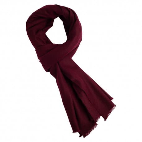 Cashmere tørklæde rødbrun
