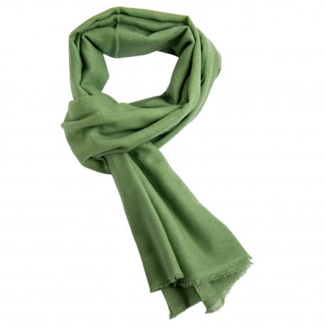 Cashmere tørklæde salviegrøn