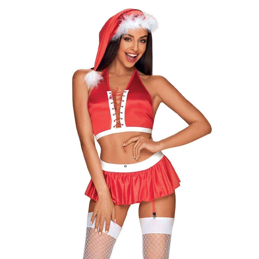 Obsessive Ms Claus Kostume Rød - XXL