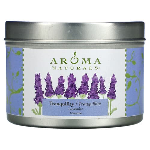 Aroma Naturals, Soy VegePure, Rejsebliklys, Tranquility, Lavendel, 79,38 g