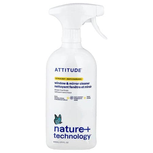 ATTITUDE, Vindues- og spejlrens, citrusskal, 800 ml