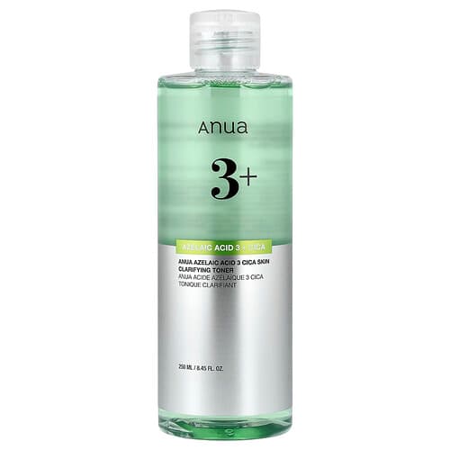 Anua, Azelainsyre 3 Cica Skin, Rensende Toner, 250 ml