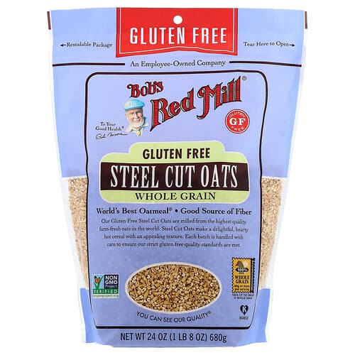 Bob's Red Mill, Stålskårne havregryn, fuldkorn, glutenfri, 680 g