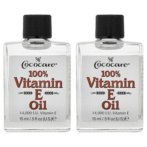 Cococare, 100% E-vitaminolie, 2-pakning, 15 ml pr. stk.