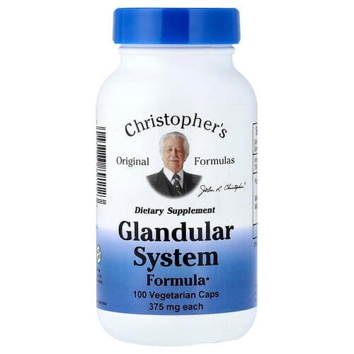 Christopher's Original Formulas, Glandular System Formula, 100 vegetariske kapsler