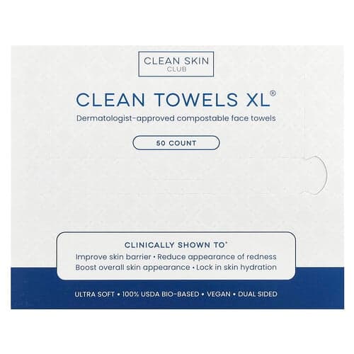 Clean Skin Club, Rene håndklæder XL®, 50 stk.