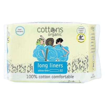Cottons, 100% bomuld Komfortable, lange foringer, ultratynde, 32 foringer