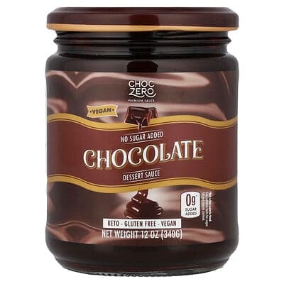 ChocZero, Dessertsauce, chokolade, 340 g