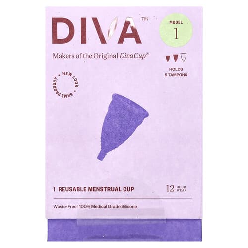Diva International, DivaCup, Model 1, 1 genanvendelig menstruationskop