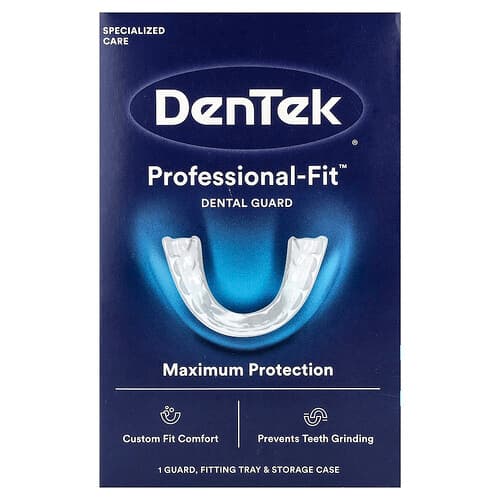 DenTek, Professional-Fit™ tandbeskytter, 1 monteringsbakke + 1 opbevaringsetui + 1 beskytter