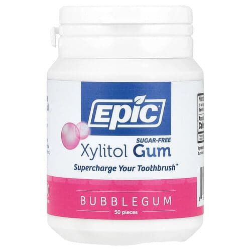 Epic Dental, Xylitolgummi, sukkerfri, tyggegummi, 50 stk.