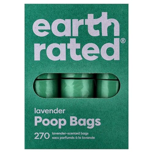 Earth Rated, Hundeafføringsposer, lavendel, 270 poser