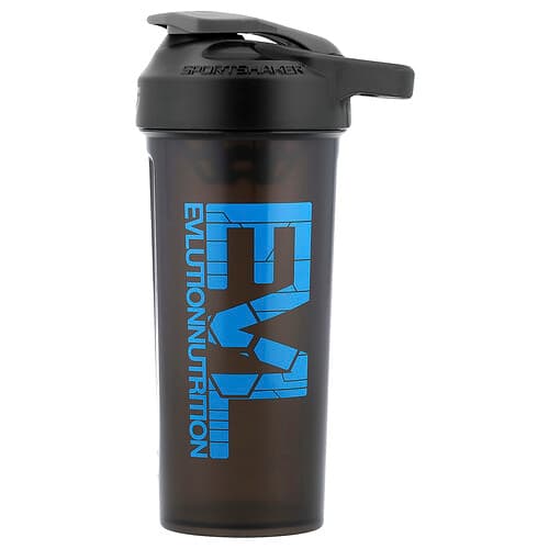 EVLution Nutrition, EVL Sport Shaker, Sort, 740 ml