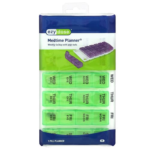 Ezy Dose, Ugentlige pop-outs medicinske planlæggere, medium, 1 stk.