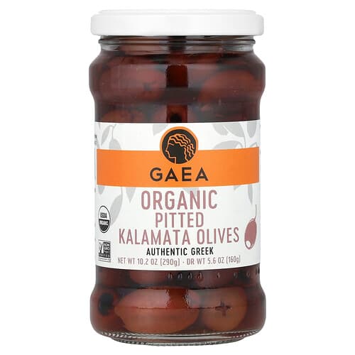 Gaea, Økologiske udstenede Kalamata-oliven, 290 g