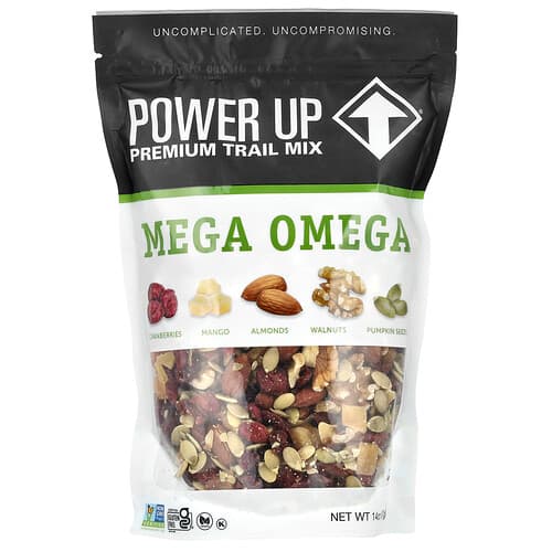 Power Up, Premium Trail Mix, Mega Omega, 397 g