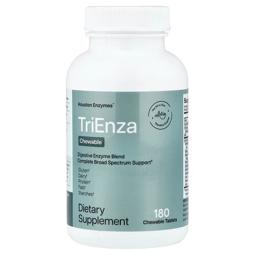 Houston Enzymes, TriEnza tyggetabletter, 180 tyggetabletter