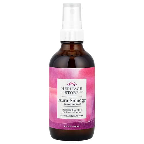 Heritage Store, Aura Smudge, røgfri salvie, 118 ml