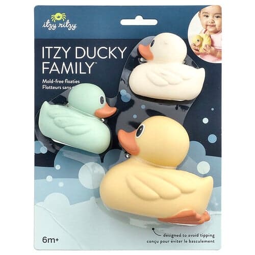 itzy ritzy, Itzy Ritzy Ducky Family™ badelegetøj, 6+ måneder, 3 stk.
