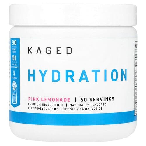 Kaged, Hydrering, lyserød limonade, 276 g