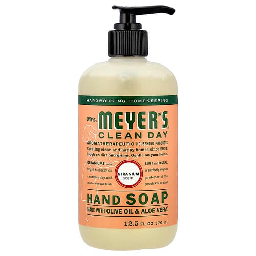 Mrs. Meyers Clean Day, Håndsæbe, Geranium, 370 ml