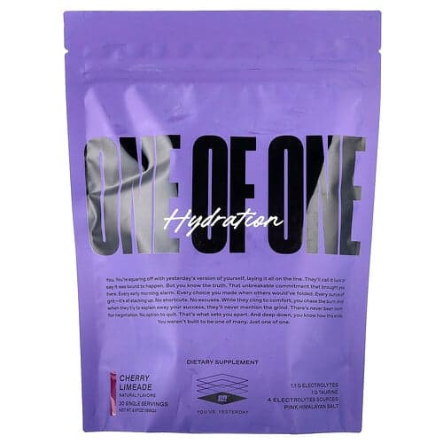 ONE OF ONE, Hydration, kirsebærlimeade, 30 breve, 189 g