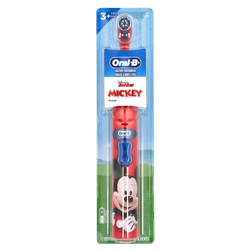 Oral-B, Batteridrevet tandbørste, blød, 3+ år, Disney Junior Mickey, 1 tandbørste