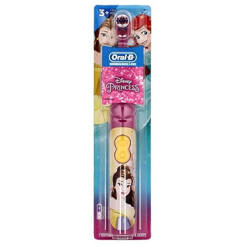 Oral-B, Børn, Batteridrevet tandbørste, Blød, 3+ år, Disney Prinsesse, 1 tandbørste