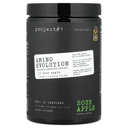 Project 1 Nutrition, Amino Evolution, surt æble, 429 g