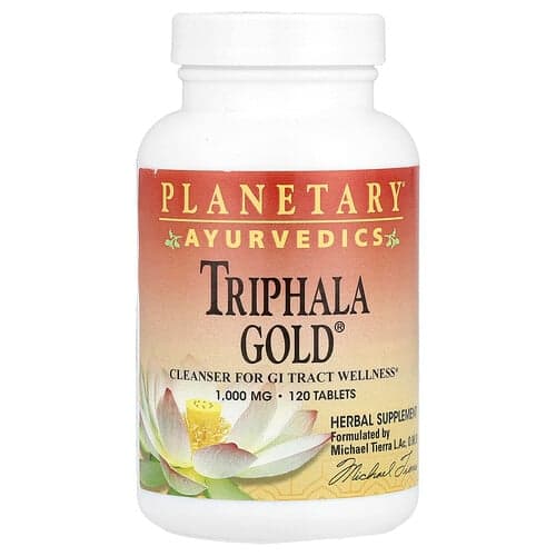 Planetary Herbals, Ayurvedisk, Triphala Gold®, 120 tabletter