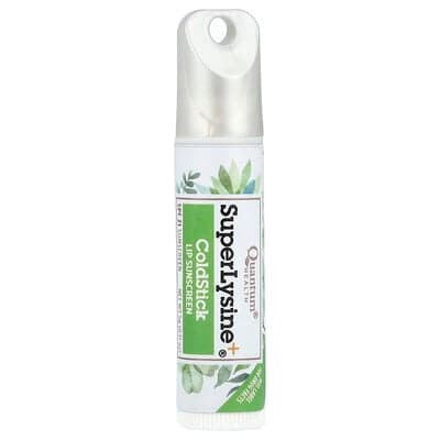 Quantum Health, Super Lysine+®, ColdStick, solcreme til læber, SPF 21, 5 g