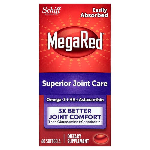 Schiff, MegaRed®, Overlegen ledpleje, 60 bløde kapsler