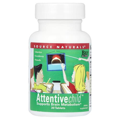 Source Naturals, Attentive Child™, 30 tabletter