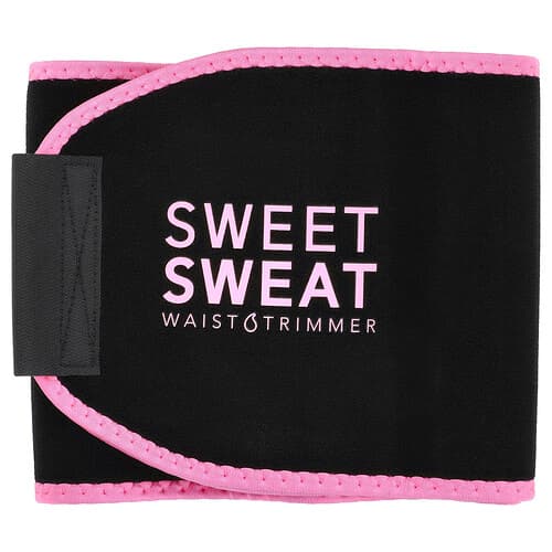 Sports Research, Sweet Sweat®, Taljetrimmer, Lille, Sort & Pink, 1 Bælte
