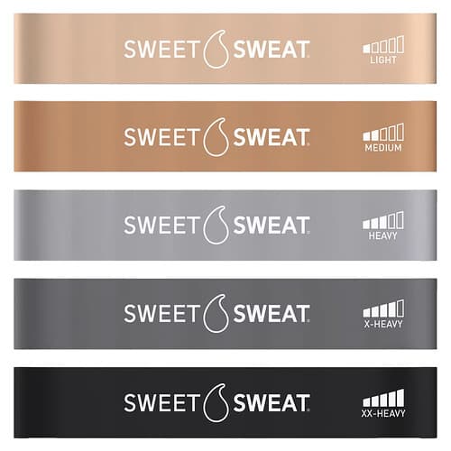 Sports Research, Sweet Sweat®, Mini Loop-remme, 5 Loop-remme