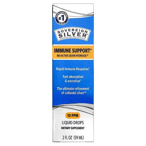 Sovereign Silver, Bio-aktiv sølvhydrosol™, flydende dråber, 59 ml