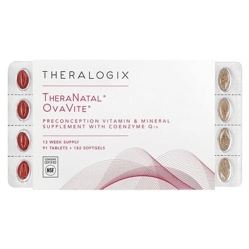 Theralogix, TheraNatal, OvaVite, 91 tabletter + 182 bløde kapsler