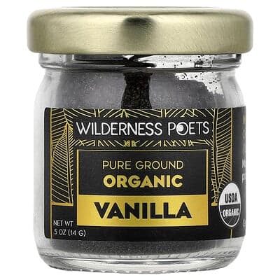 Wilderness Poets, Ren, stødt økologisk vanilje, 14 g