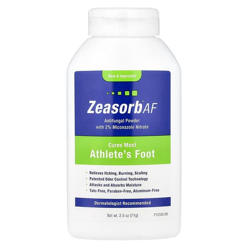 Zeasorb, AF, Svampedræbende pulver med 2% mikronazolnitrat, 71 g