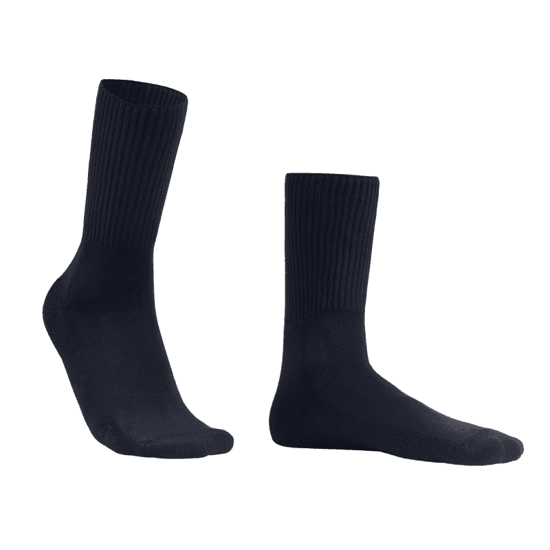 ReflexWear kraftig ankelstrømpe – til diabetes og wellness - Sort - 43-46