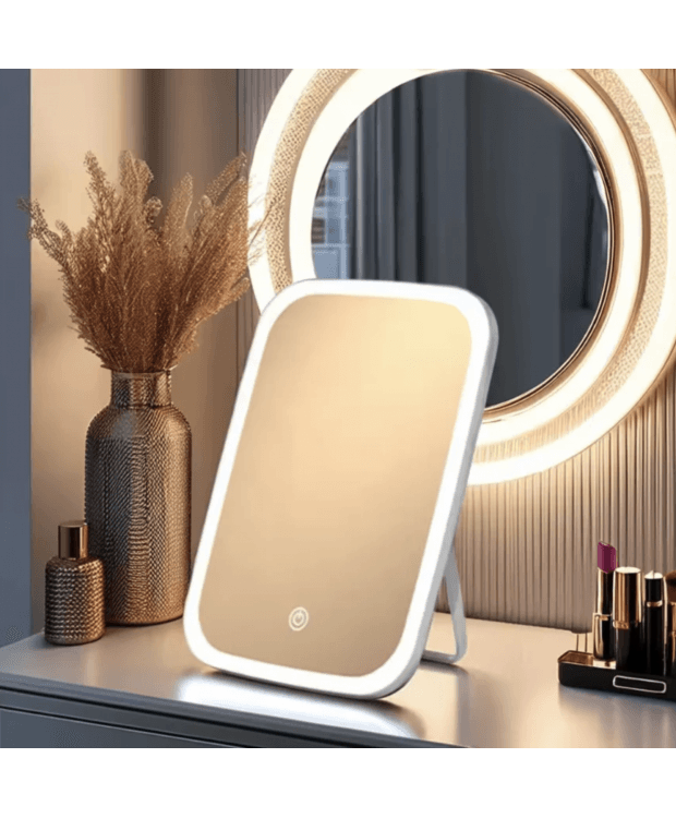 THE SQUARE | Firkantet Spejl Med Lys