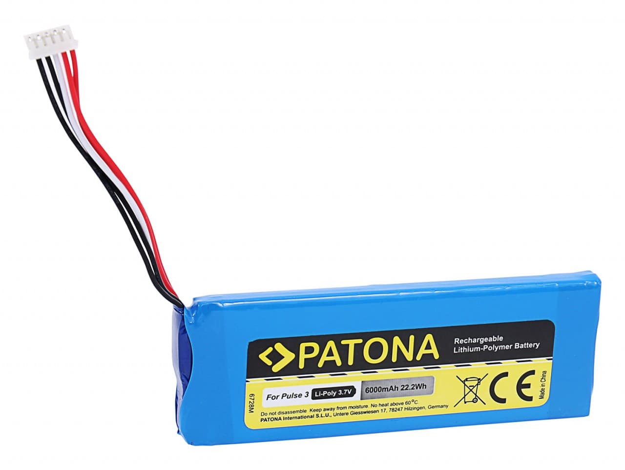 Batteri til JBL Pulse 3, JBL 2017DJ1714, JBL APJBLPUESE3, JBL P5542100-P