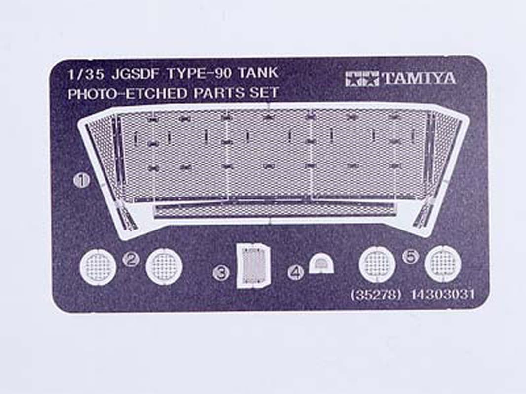Tamiya metal tilbehørssæt til GSDF Type 90 Tank - Tilbehør 1:35