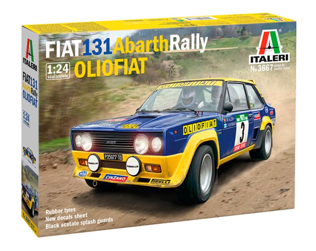 Italeri 1:24 Fiat 131 Abarth Rally OLIO FIAT - Modelbil