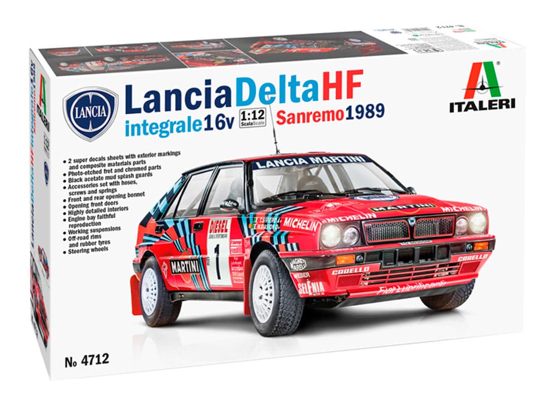 Italeri 1:12 Lancia Delta HF Integrale Sanremo 1989 - Modelbil