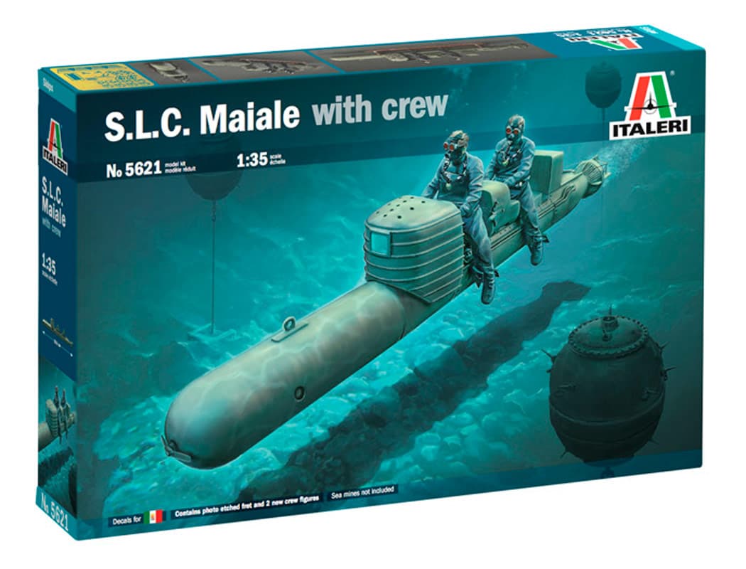 Italeri 1:35 S.L.C Maiale m. besætning - Modelskib