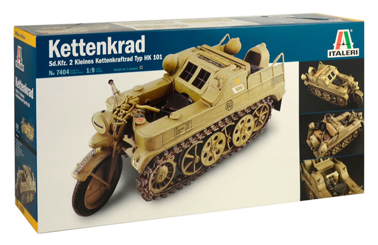 Italeri 1:9 Sd.Kfz 2 Kettenkrad - Modelmotorcykel